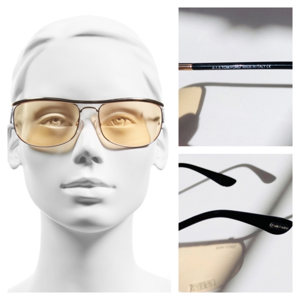 New TOM FORD Ryder Rose Gold Orange Sunglasses - Picture 5 of 16